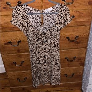 Hollister womens leopard print dress size m